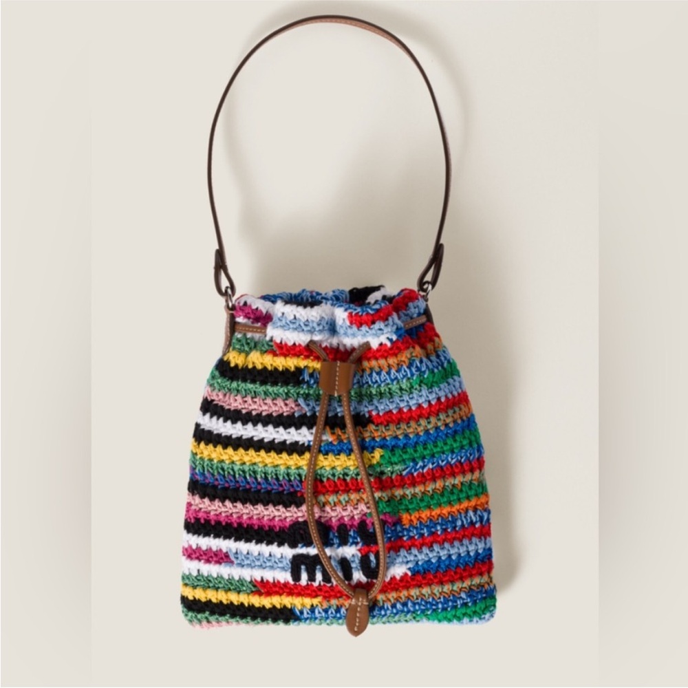 Miu Miu crochet pouch bag